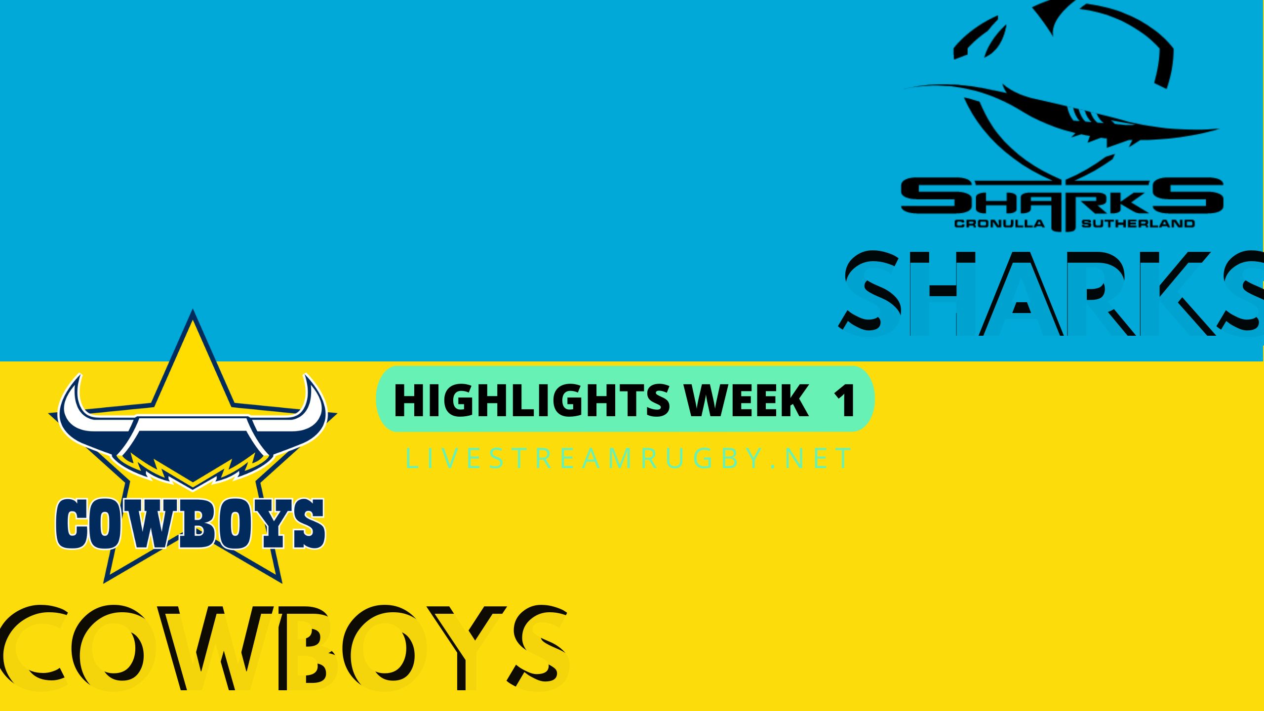 Sharks Vs Cowboys Highlights 2022 Final Week 1 NRL Rugby